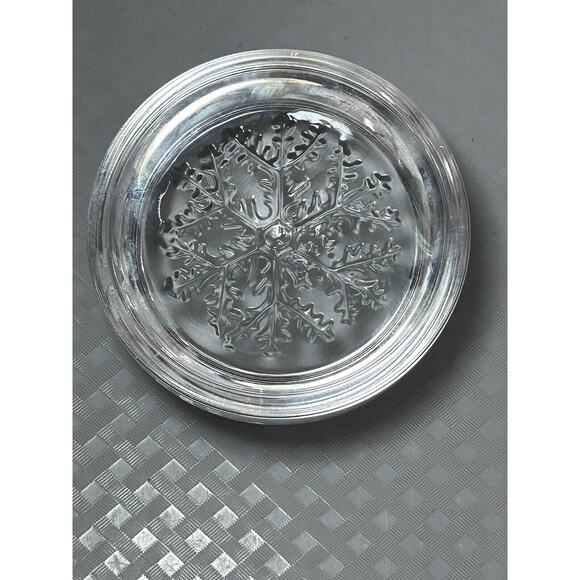 LEAD CRYSTAL Echt Bleikristall 24% PBO Snowflake Bubble Dome Paperweight - Picture 4 of 12